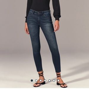 NWT Abercrombie & Fitch Skinny Mid Rise Ankle Jeans 2